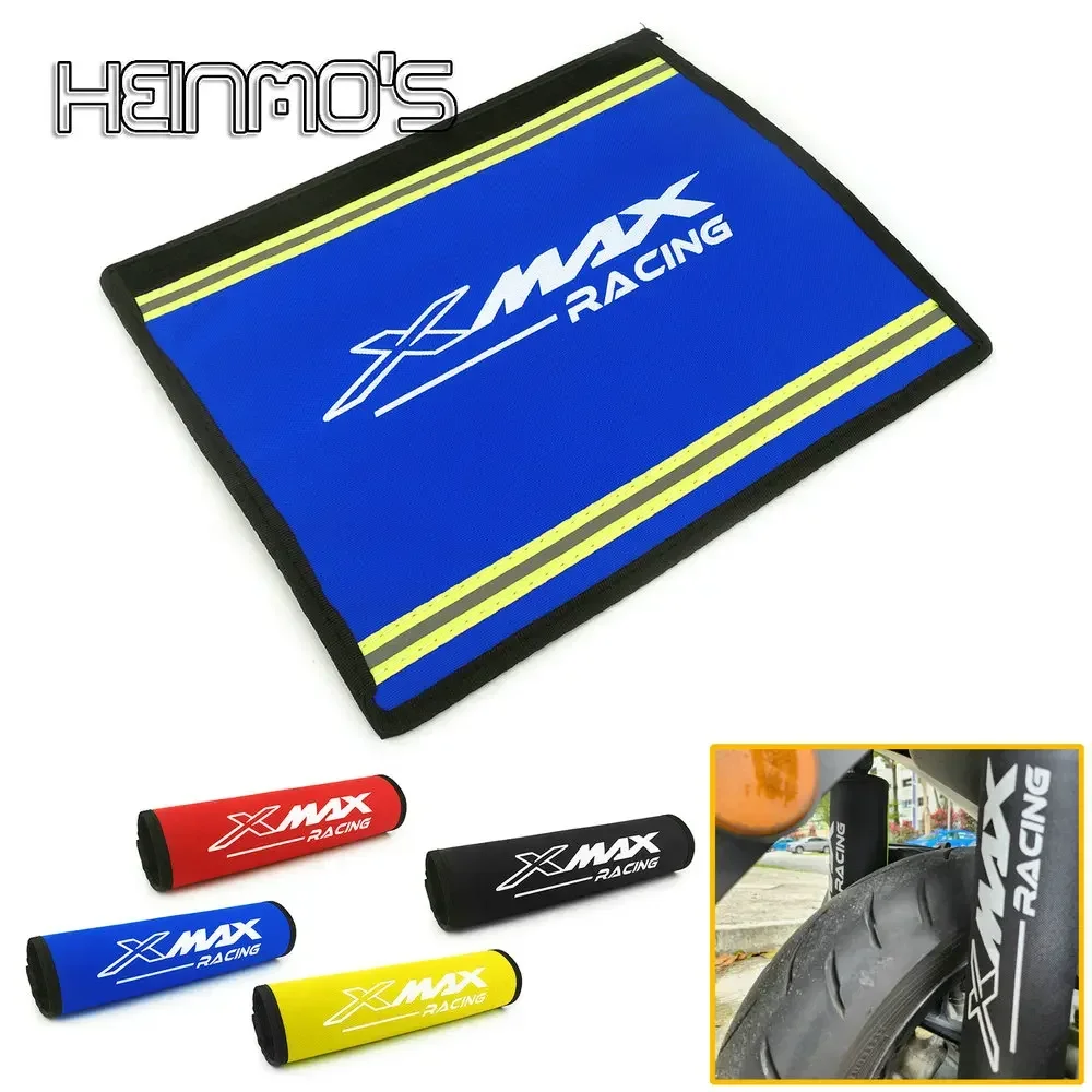 For Yamaha XMAX 250 300 400 Shock absorber protective cover Reflective Strip Washable Rubber-based Fastener 2013-2023 2024