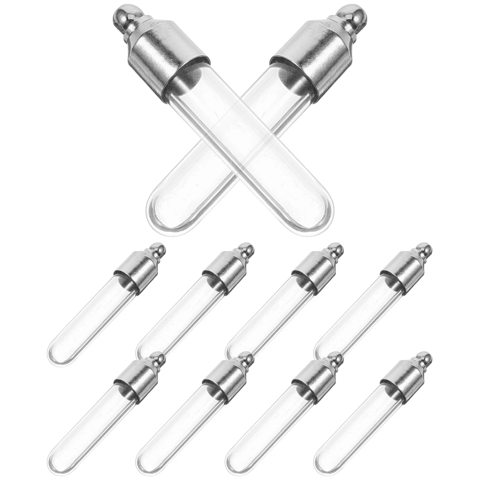 

10Pcs Glass Bottle Pendants Tiny Vials Decors Mini Wishing Bottles DIY Craft Accessories Gifts Small Glass Vials