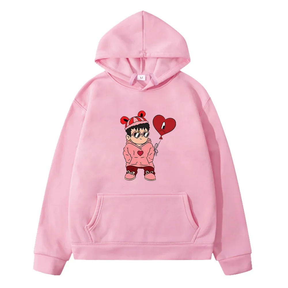 Bad Bunny New Album Nadie Sabe Lo Que Va Pasar Manana Cartoon Long Sleeve Boys and Girls Sweatshirts Comfortable Soft Pullovers