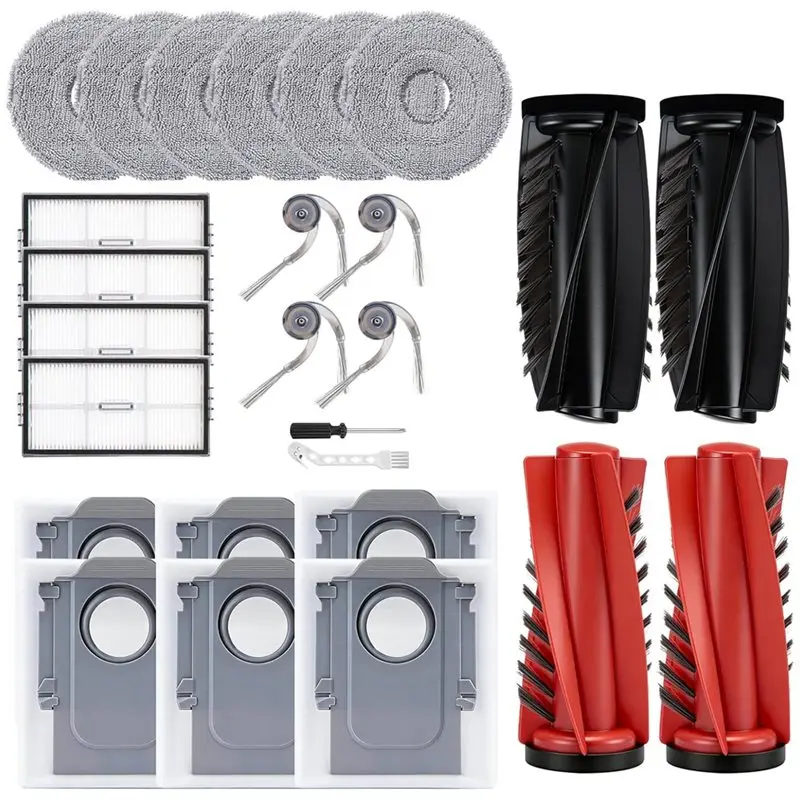 B98A-Replacement Accessories Kit For Roborock Saros 10R/Saros 20/Qrevo Curvx/Qrevo Edge 2 Robot Vacuum Cleaner