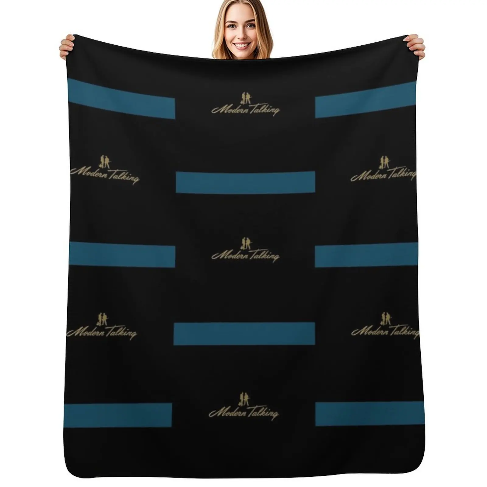 Modern talking Chiffon Top Throw Blanket Travel Soft Plaid Furry Decorative Beds Quilt Picnic Blankets