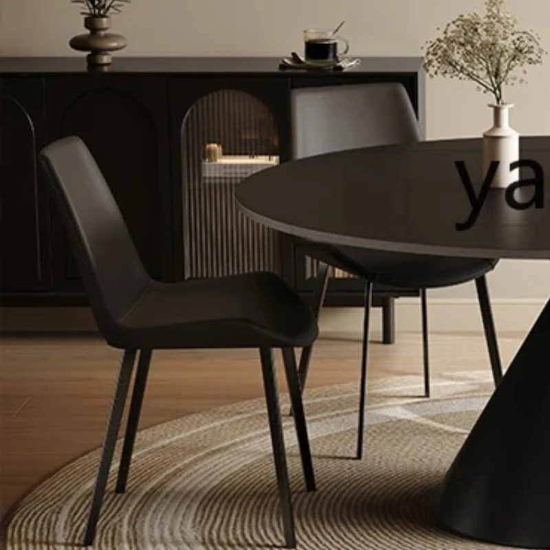 

LH black rotatable and retractable square and round dual-purpose Italian home modern light luxury small apartment