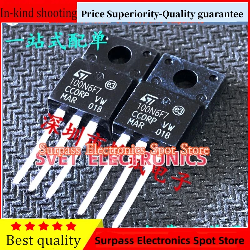 10PCS-50PCS 100N6F7 STF100N6F7 STP100N6F7 100A 60V Original Schnelle versand