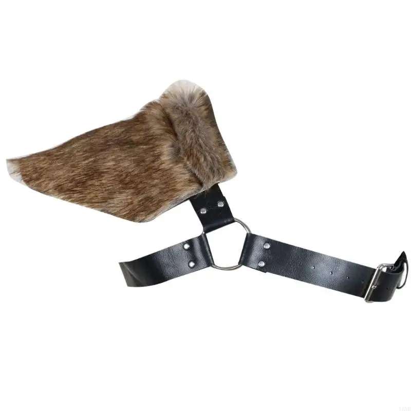 Y3ne harige lederen schouderbeschermingsbescherming Medieval schouderbescherming verstelbare borstharnas voor mannen volwassen