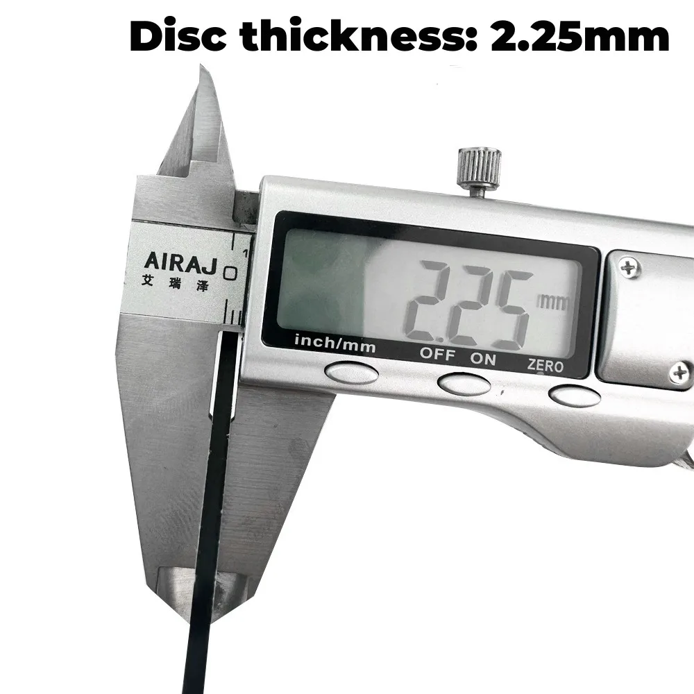 ZOOM 2.25mm Thickness Electric Bicycle Disc Brake Rotor Thickened High Strength 160/180/203mm Brake Disc For Motorcycle E-Bike