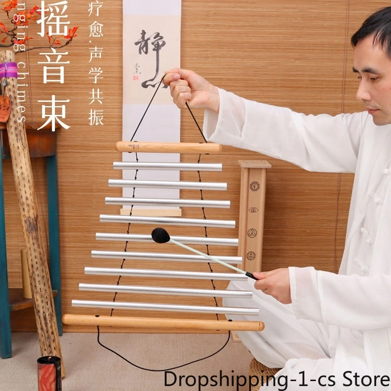 

Ethnic 9 Tone Swing Chimes Yoga Meditation Musical Instrument Percussion Chimes Bell with Stick