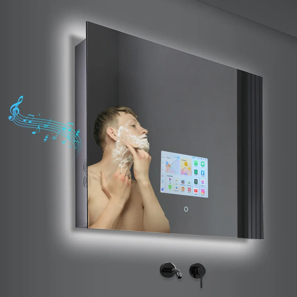 Professional Magic Hotel Home Wall Mounted Bath Led Touch Screen Mirror Smart Bathroom Mirror TV