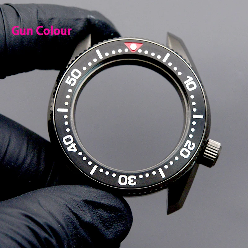 

Корпус для часов Gun Colour SPB185 SPB187 из нержавеющей стали 316L, подходит для автоматических механизмов NH34, 7S26, NH35, NH36, 4R/6R.