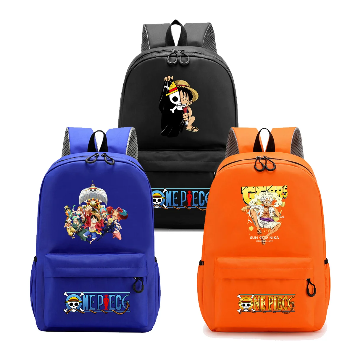 One Piece Anime Print Rucksack Student Schultasche Jungen Große Kapazität Rucksack Teenager Kinder Zurück zur Schule Cooles Geschenk Mochila