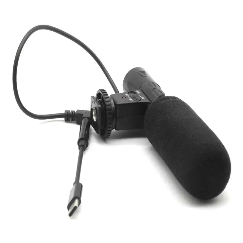 Mic-01 3.5mm Stereo Recording Microphone for DV SLR Camcorder Black