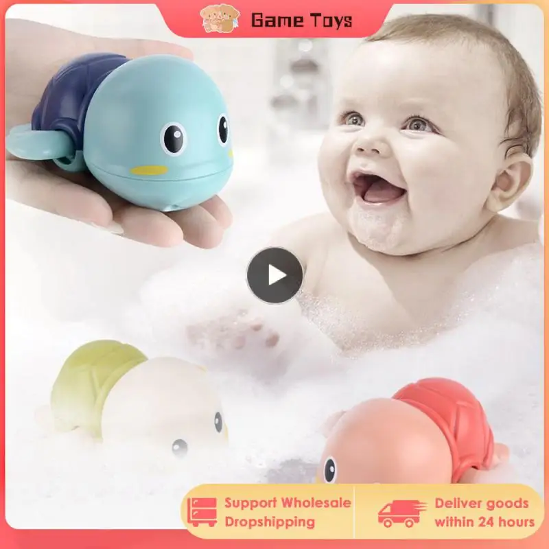 Clockwork Baby Bath Toys Cute Turtles Swimming Pool Toys Water Bathing Summer Bathroom Toys For Kids игрушки для детей