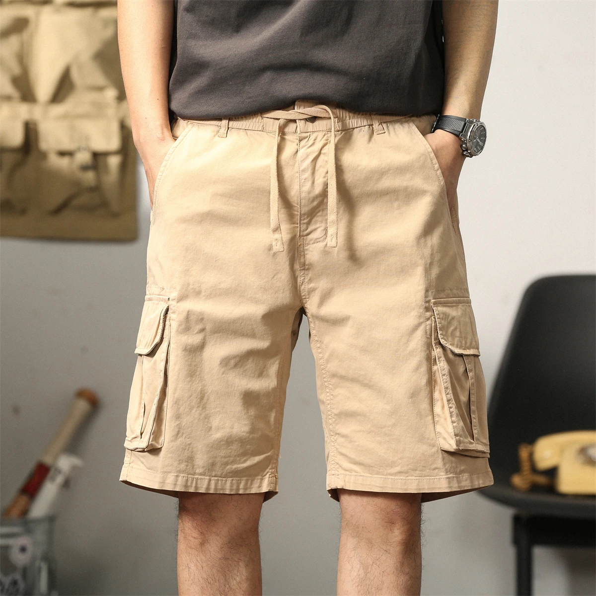 

Body Men'S Cargo Military Running Sports Board Black Shorts New For 2025 Summer Casual Oversize 5XL 4XL Pants Trouers