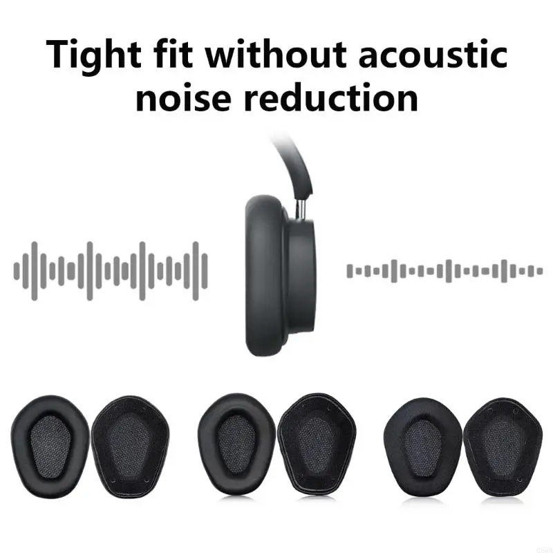 066a 1Pair Protein Lederohrpolster Ohrkissen Abdeckung für Pryma 01 Kopfhörer