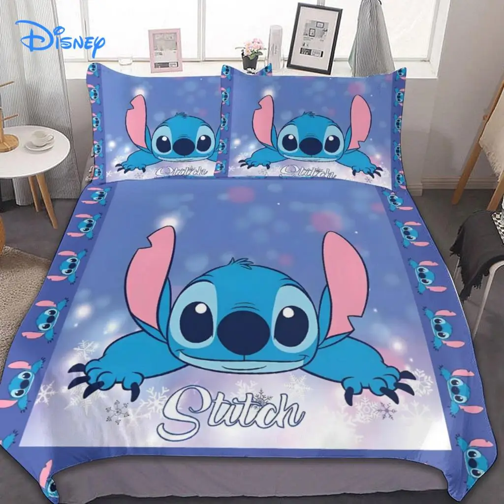 

Disney Lilo and Stitch Bedding Set Quilt Duvet Cover Comforter Pillow Case Bedclothes Children Kid Boy Bed Bedroom Set Covers