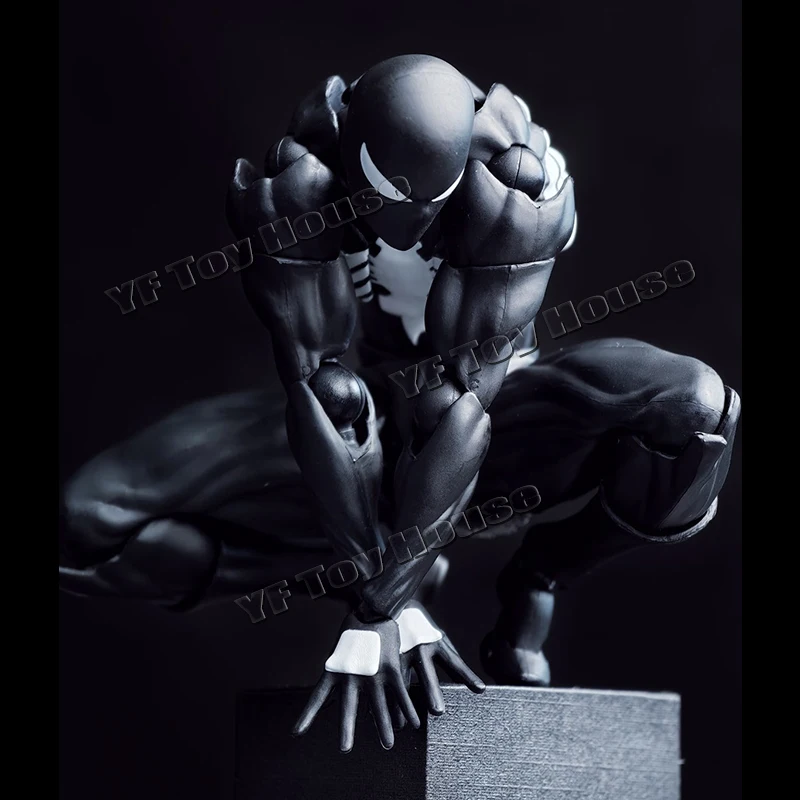 Mess Toys Facftory Figuur Zwart Pak Neighbor Symbiont Scarlet Spider Kaine Parker Zwart Rood Spider Action Figure Speelgoed Cadeau