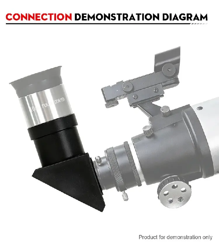 Datyson 0,965" bis 1,25" 90 ° Diagonaler Adapter als Teleskopzubehör für die Sternenbeobachtung – Detail 3