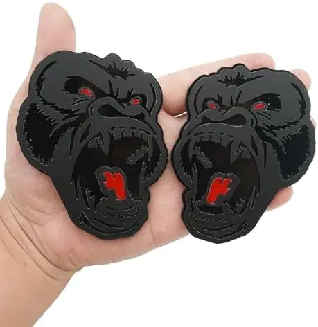

Angry Gorilla 3D Badge Set - Black & Red Car, Truck, Motorcycle Decor