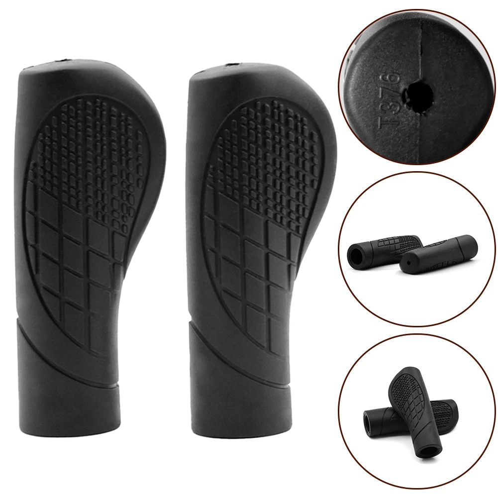 1 Piar Mountain Bike Handle Grip Electric Bike Scooter Ergonomically Designed Plastic Handlebar Cover Anti-Slip Shock Absorption