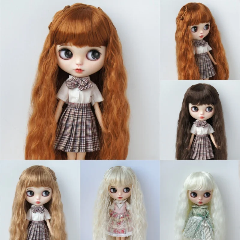 JD098 1/4 1/3 Synthetische Mohair BJD Pruiken Stevig Sobazu Pruik 7-8 inch 8-9 inch 9-10 inch 10-11 inch MSD SD DOD Qbaby Blythes Pop Haar