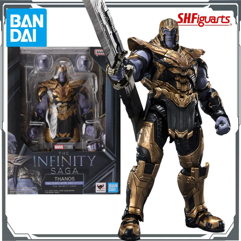 بانداي الأصلي S.H.Figuarts ثانوس (إنفينيتي ساغا) أنيمي عمل أرقام لعب للأولاد هدية الكريسماس تحصيل نموذج الحلي