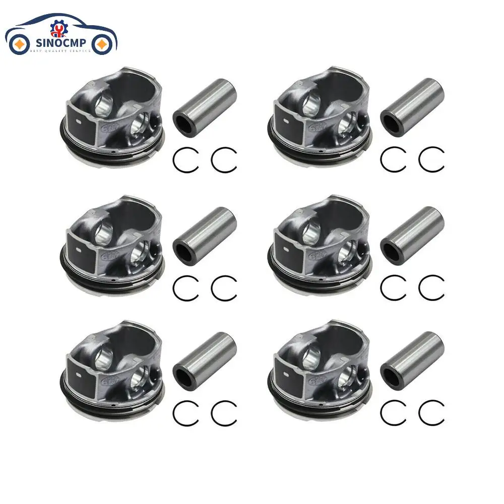 

LR062617 306PS AJ126 6PCS Engine Piston Rings For Jaguar F-Pace XE Land Rover Discovery XF XJ 3.0L LR4 3.0T New 1 Year Warranty