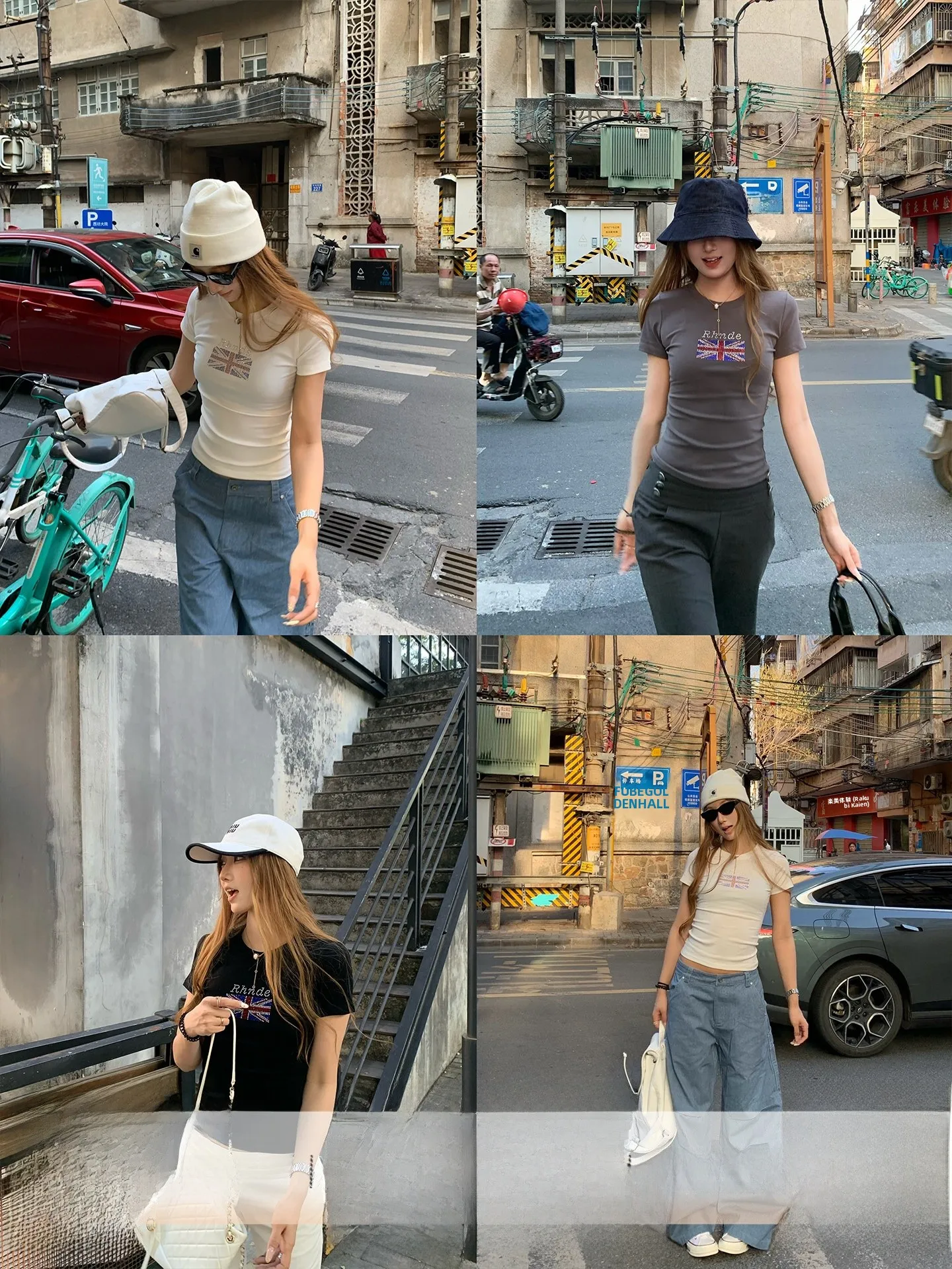 

Slim Fit Short Sleeve T-Shirt Women's Spring Summer Printed Diamond Glitter Top Commute Style Casual round Neck Short Length