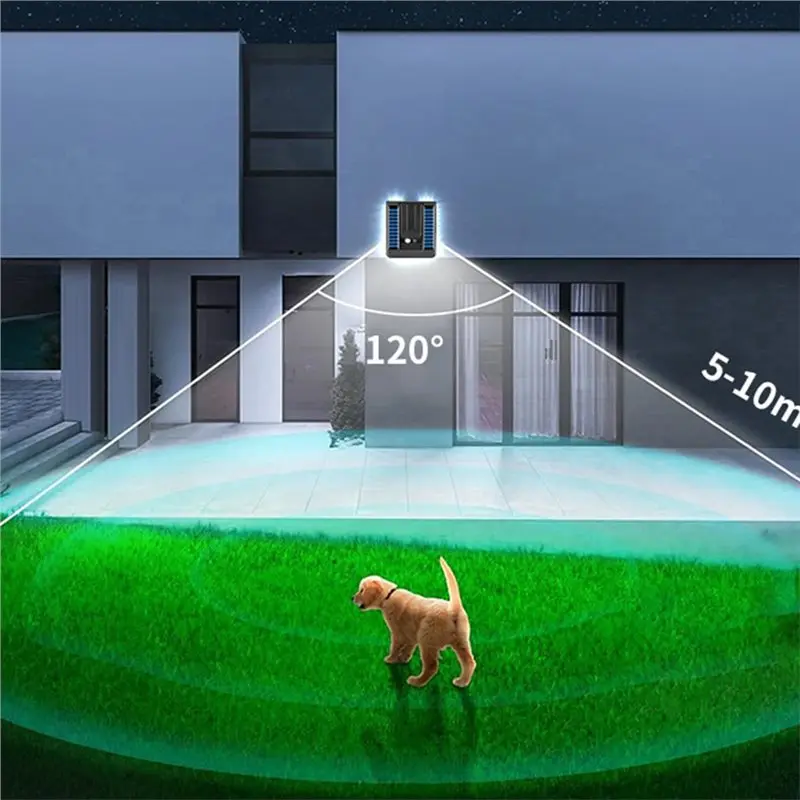 [Annual Offer] Foldable Solar Outdoor Light Motion Sensor, Adjustable Angle, 120° Wide For Garden, For Patio, Yard