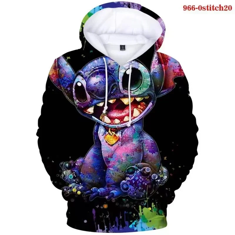 

2024 New Stitch Co-branded Iong-sleeved Sweatshirts For Men And Women, Autumn Trendy Versatile Hooded Styles For Men And Women