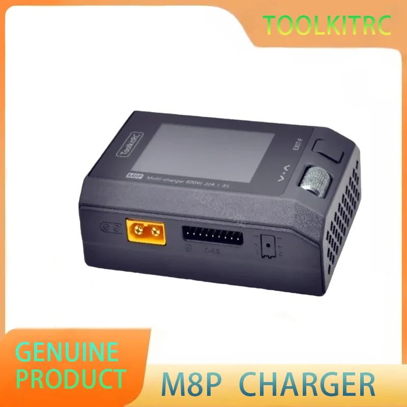 

ToolkitRC M8P 600 Вт 20 А Многофункциональное балансное зарядное устройство постоянного тока для 1-8S XT60 Lipo LiHV LiFe Lion LTO Тестирование сигнала аккумулятора M8S Обновление
