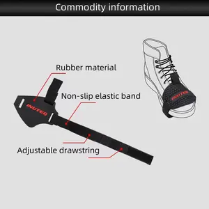 Leichtes Motorrad -Schaltkissen, Schuhabdeckung, langlebiger Gummischuhe, verstellbarer Beschützer und Reitzubehör 8 Hauptverkaufsgummi Moto - №6