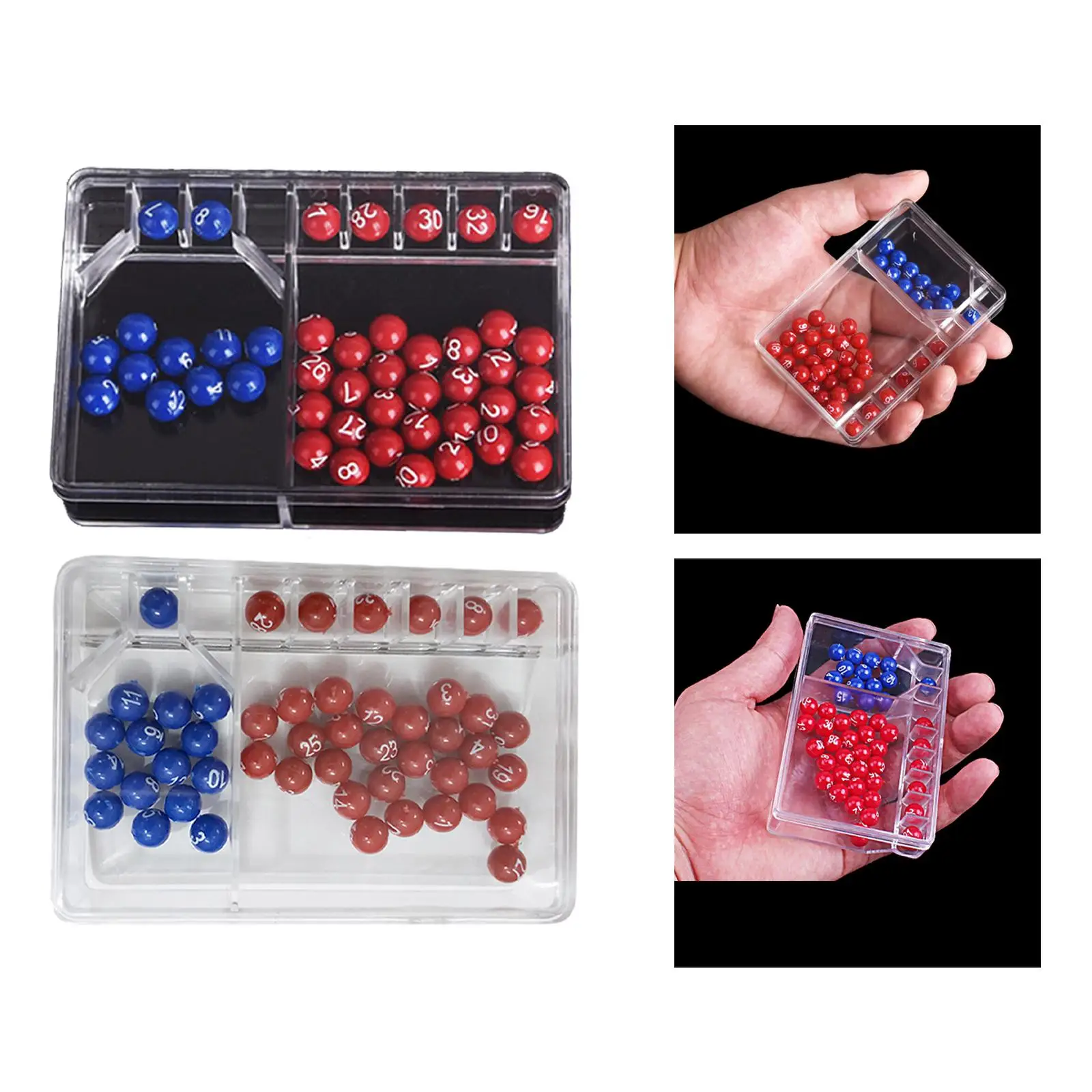 Mini Lottery Machine with Balls Draw Game Portable Cage Game