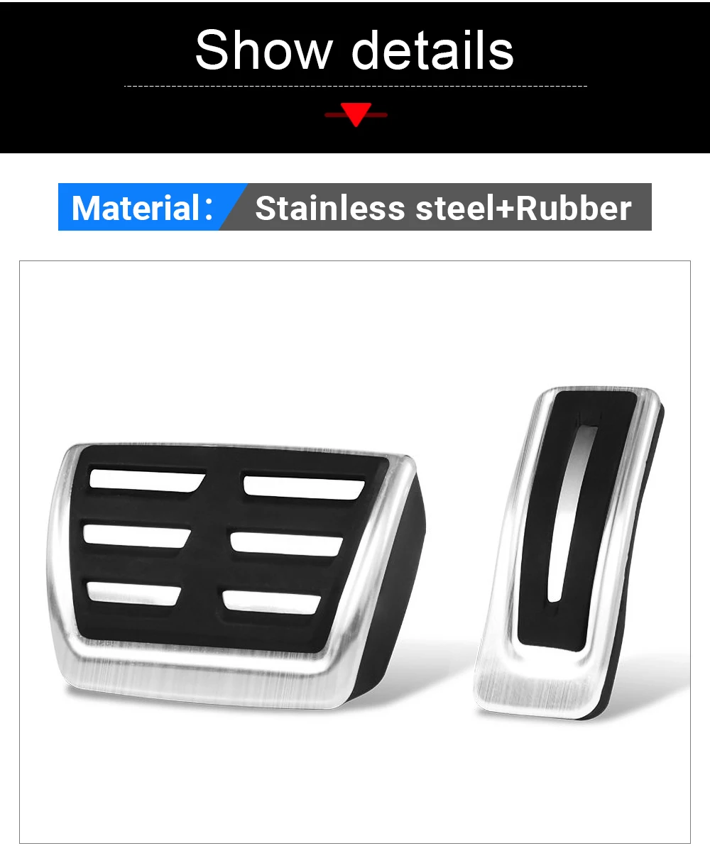 Für Porsche Macan / Macan S 2014-2018 2019 2020 2021 2022 2023 2024 2025 2026 Auto Gaspedal Bremspedal Abdeckung Zubehör – Detail 4