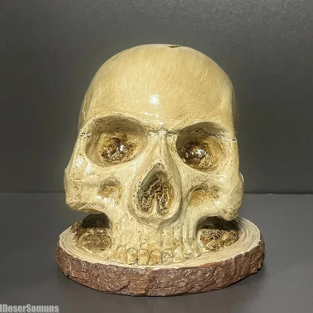 Creative Horror Head Knives Holders for Counter Top Skull Knives Block for Kitchen Storage Scary Party Storage Rack Decoration image 3