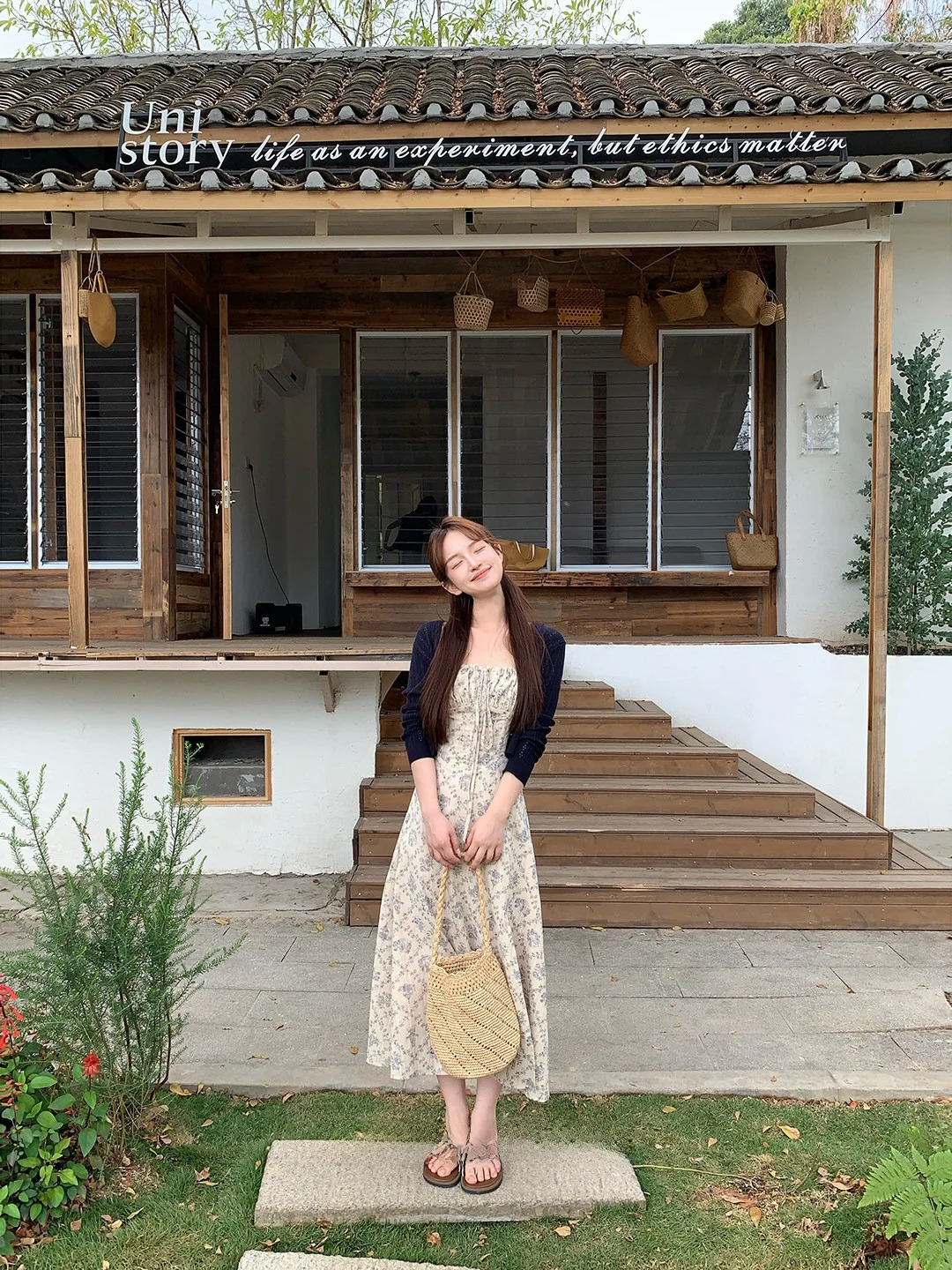 

Свободный эластичный вязаный свитер королевского синего цвета, универсальный открытый кардиган для женщин, повседневный, удобный, дышащий, весенняя одежда