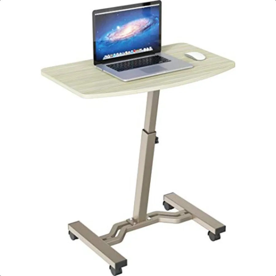 

Mobile Height Adjustable Laptop Rolling Cart with Height Adjustment from 28 to 3aple