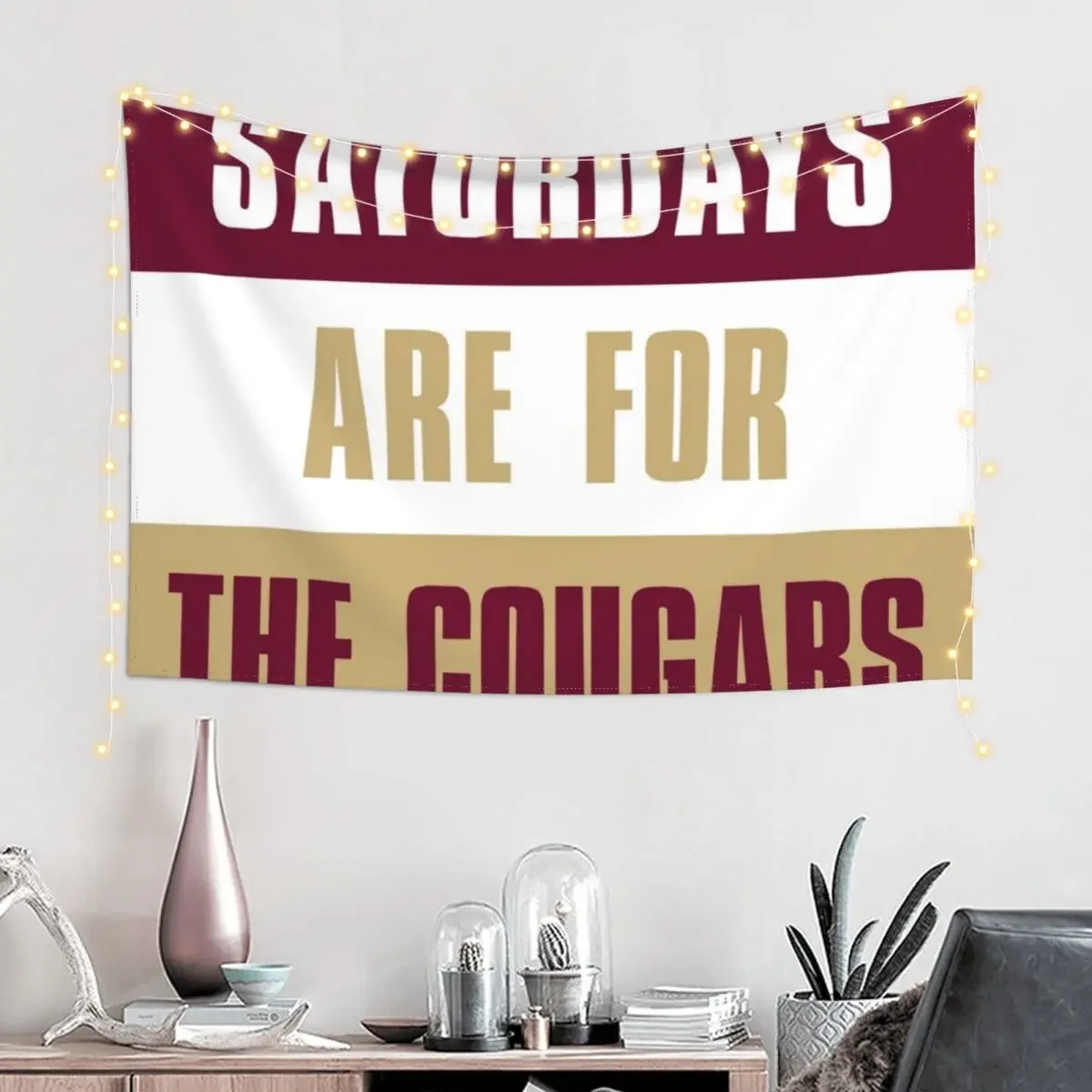 Saturdays are for The Cougars, College of Charleston Tapestry Cute Decor Home Decor Accessories Tapestry