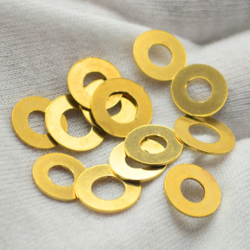 2/4/6 pcs Folding Knife Brass Washer Copper Metal Cushion For Benchmade 940 Osborne DIY Solid Pad Ring Meson Shim Gasket Parts