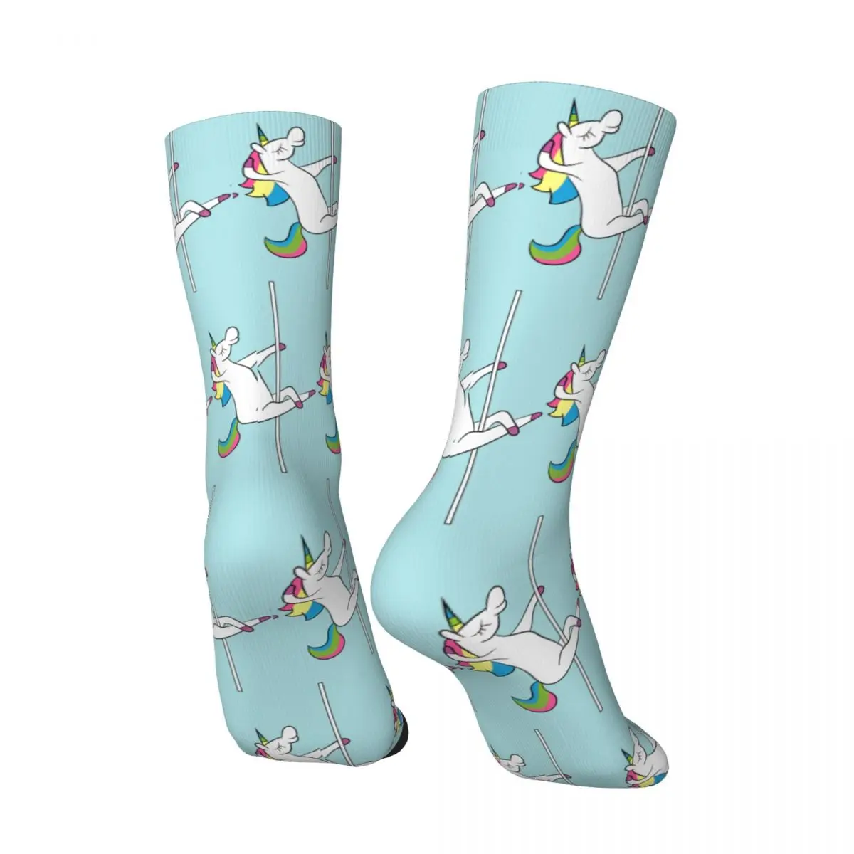 Pole Dance Unicorn Dancing On The Pole Stockings Design Elegant Socks Autumn Anti-Slip Socks Adults Skateboard Warm Soft Socks