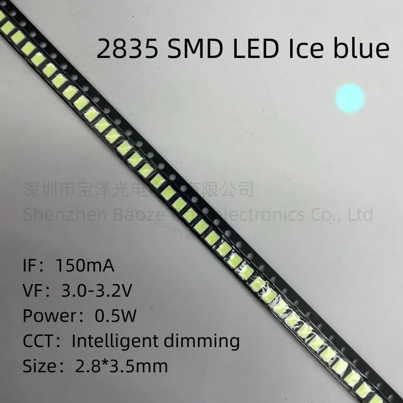 0.5W 2835 SMD LED Ice blue 2.8*3.5mm High brightness High quality lamp beads