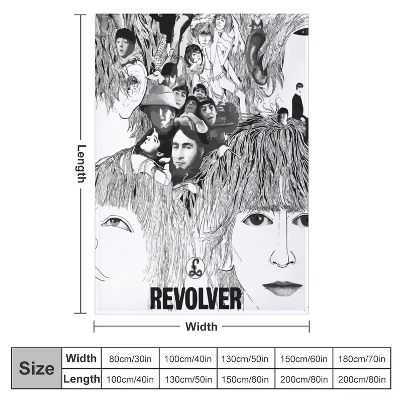 Revolver Album Cover Throw Blanket Thin Extra Large Throw Blankets