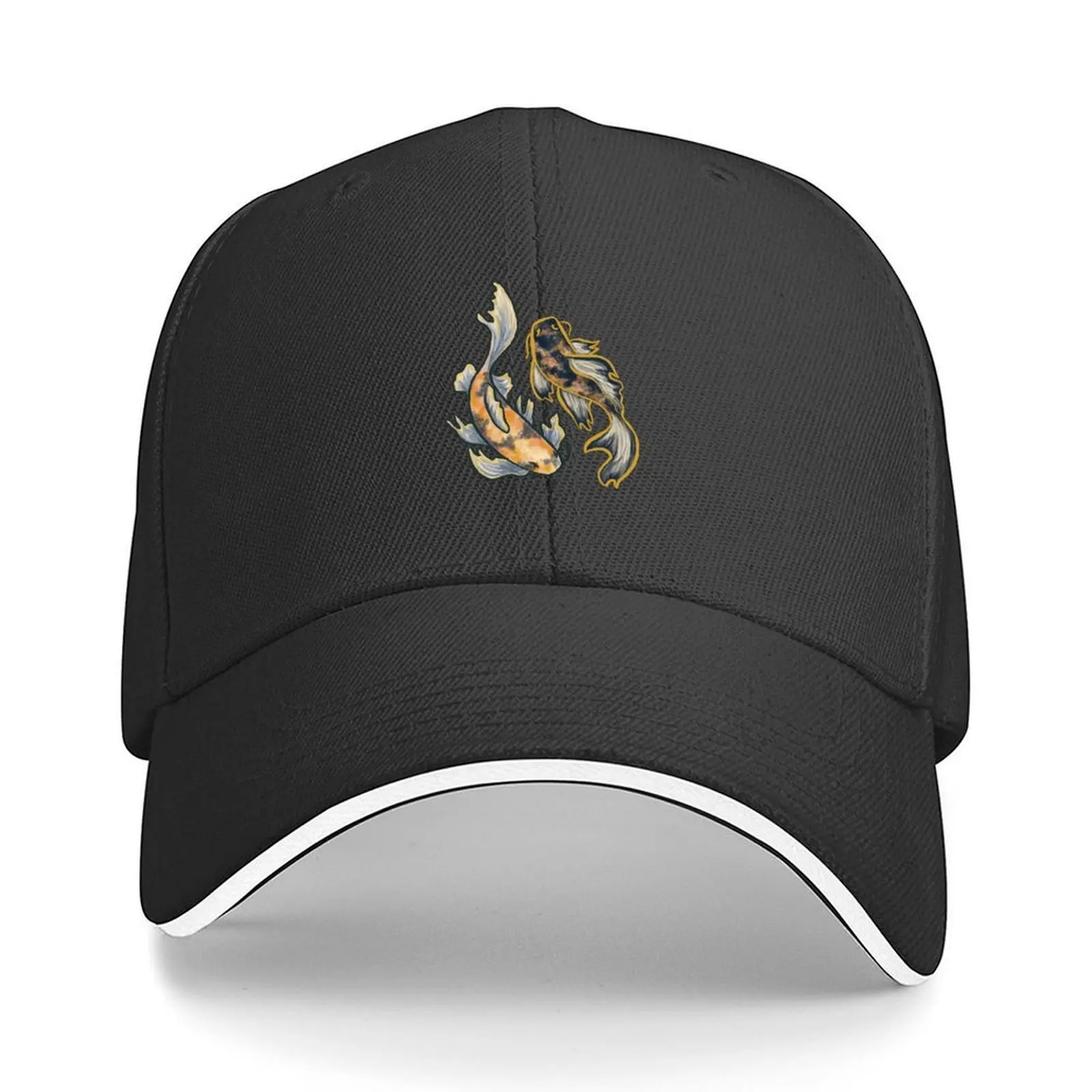 

Koi pond Baseball Cap luxury caps Sun Hat For Children Hat Beach sun hat Women's Hats For The Sun Men's