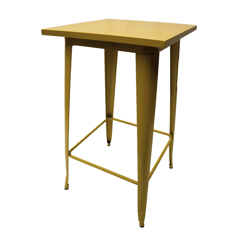 

Vintage Industrial Colorful Metal High Bar Table for Sale