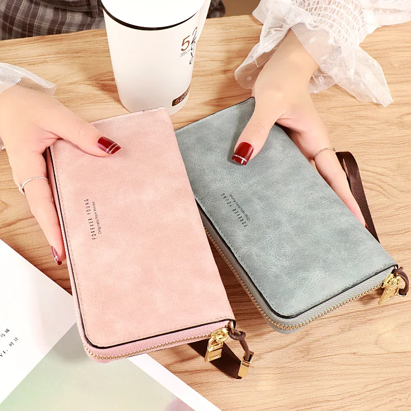 Women's Long Wallets Zipper Multifunctional Retro Large Capacity Wallet Mobile Phone Bags