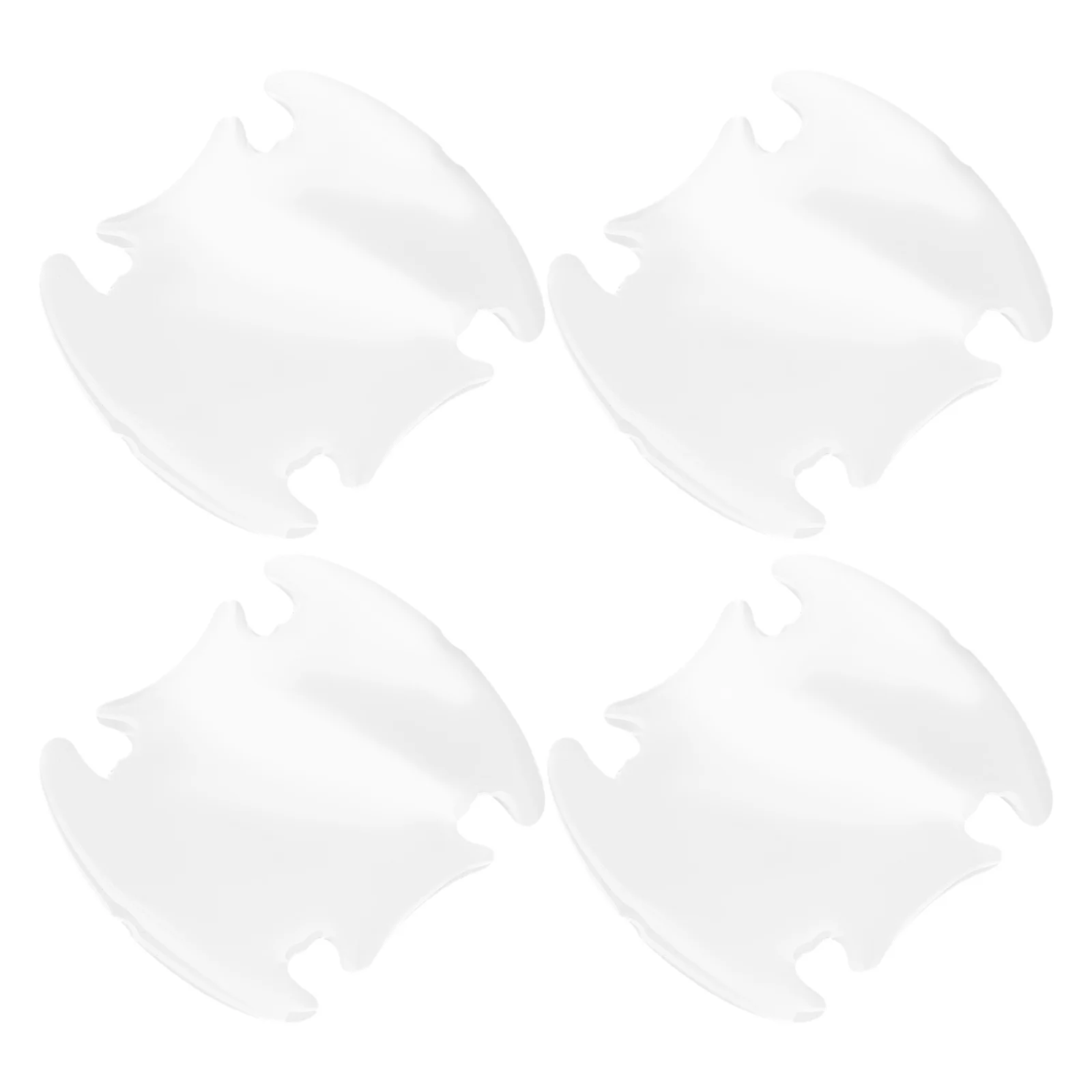 

4Pcs Clear Car Door Handle Cup Protector Scratch Resistant PVC Material Universal Fit Easy to Apply Exterior Accessories