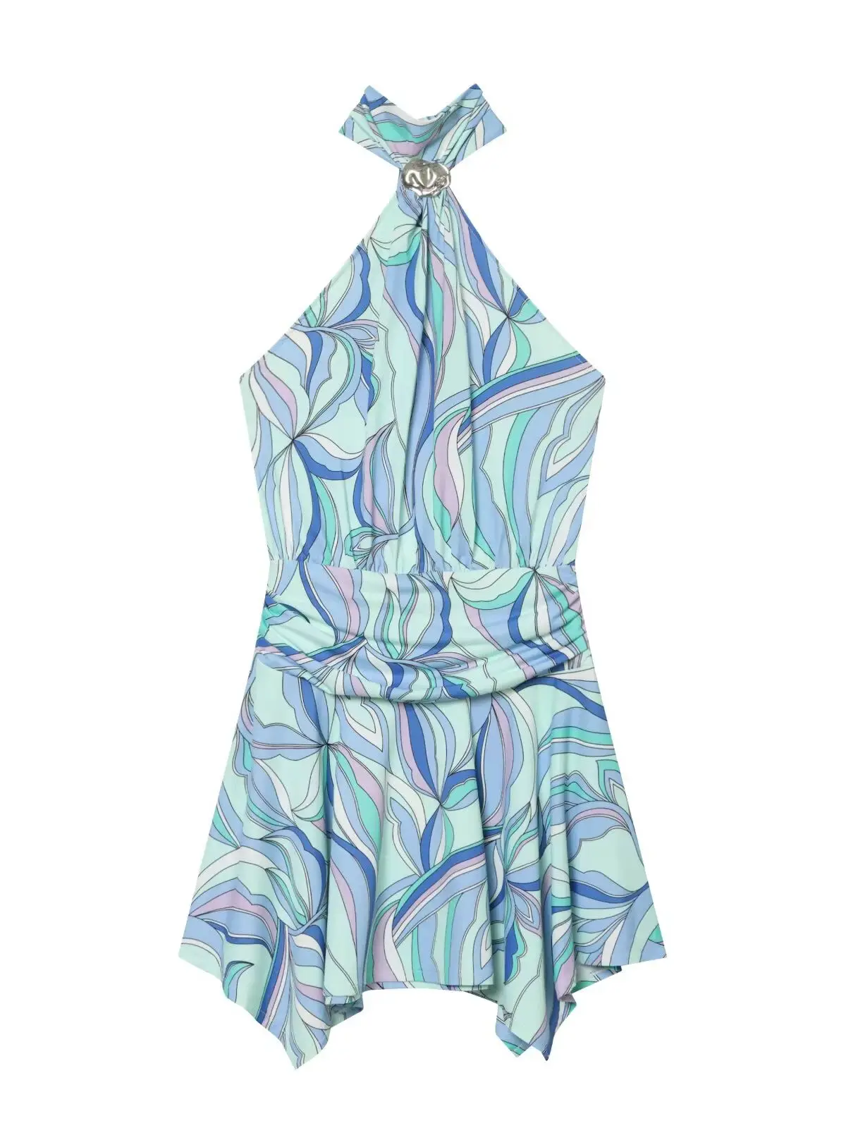 ZERAINS 2026 Sommer Neuheiten: Modisches, elegantes und süßes rückenfreies Neckholder-Kleid mit ausgestelltem Rock
