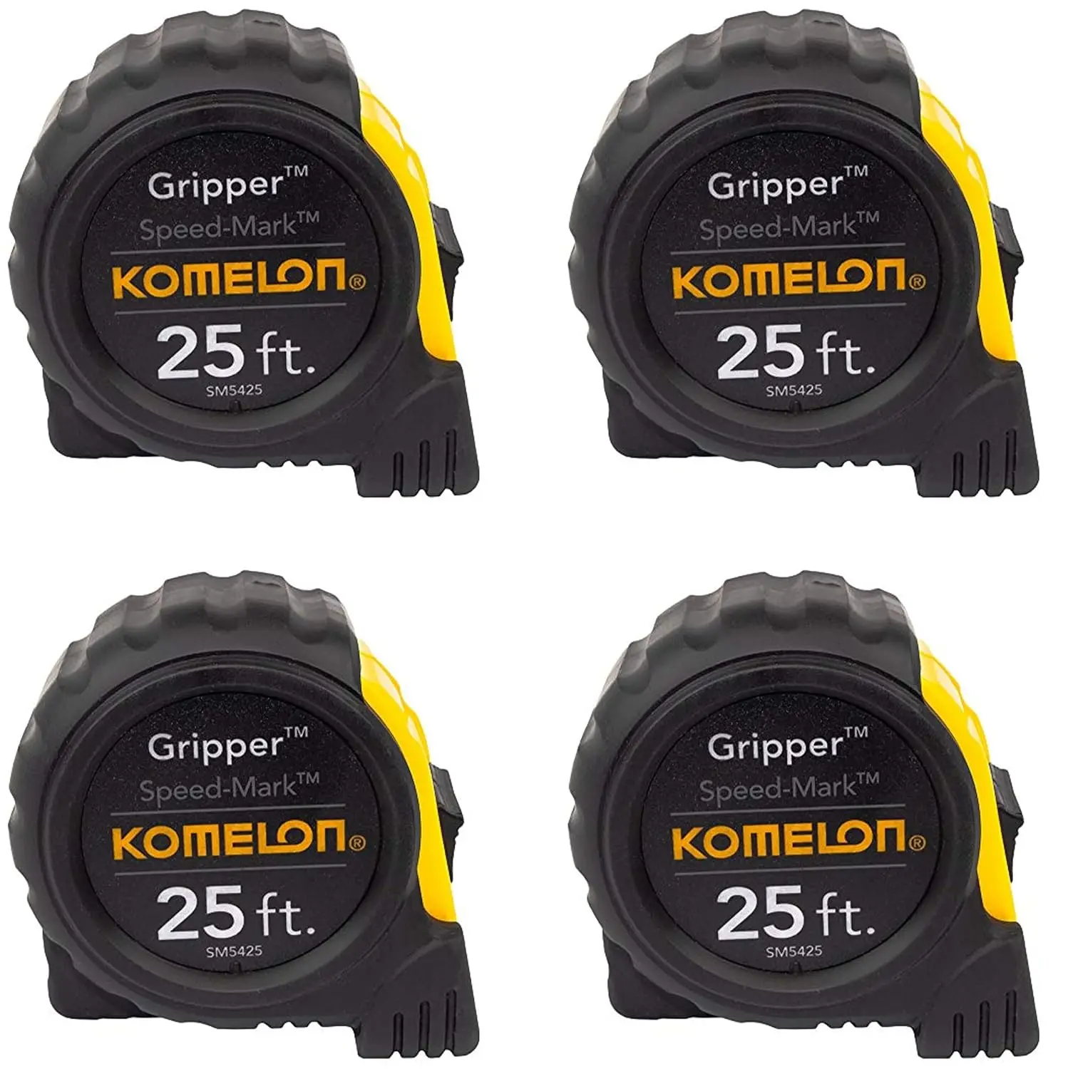 

Набор из 4 профессиональных рулеток с антибликовым покрытием и удобным захватом для точных измерений