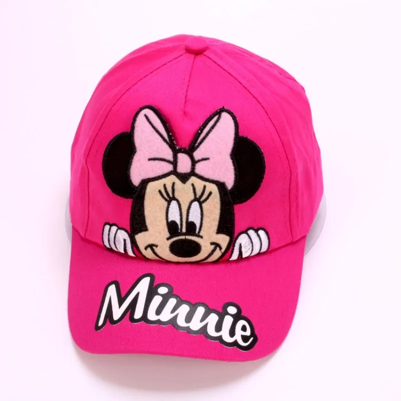 Disney Waflera Minnie Mouse Babymütze für Kinder, bestickte Baumwolle, Kinder-Baseballmütze, Kinder, Jungen, Mädchen, Outdoor-Mütze, Sonnenkappe