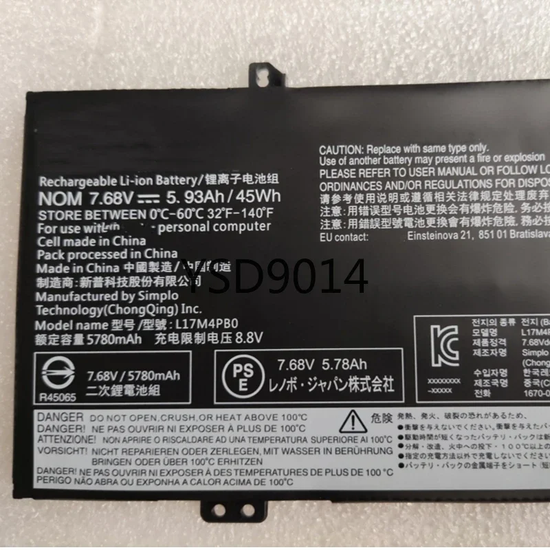 

L17C4PB0 Battery For Lenovo Flex 6 IdeaPad 530S 15IKB Yoga 530 14ARR 14IKB 81HA 81EM 81EU 81H1 81H9 81EV 81EK XiaoXin Air14 Ai15
