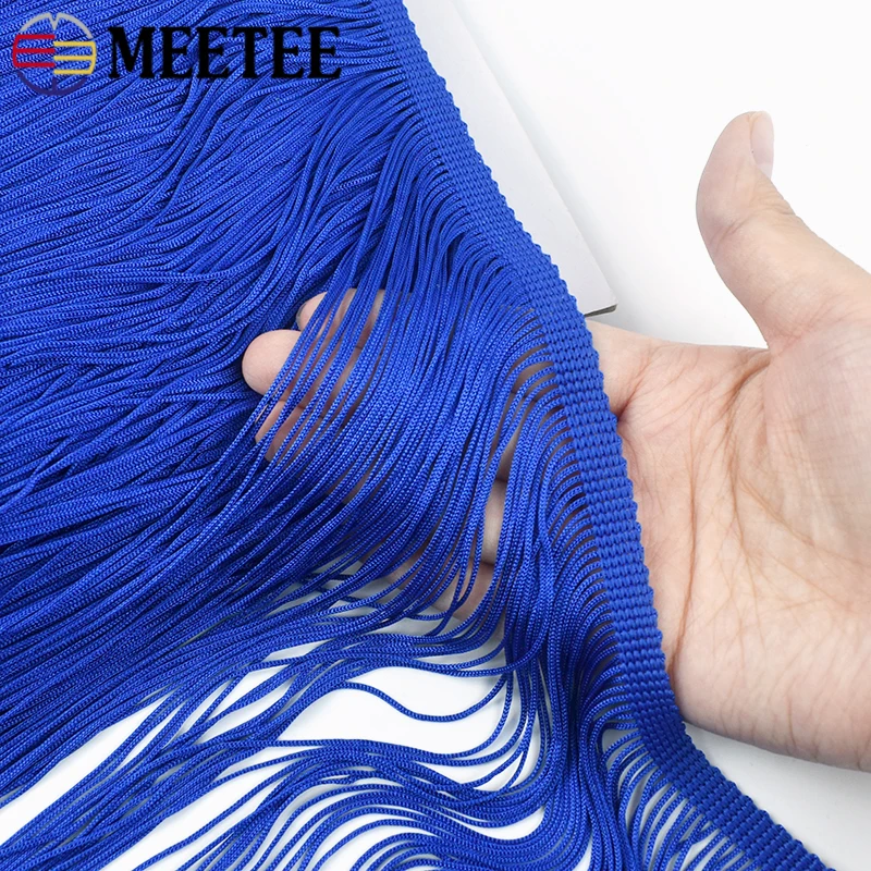 

2M 50cm Long Polyester Fringe Tassels for Latin Dress Trim Curtain Decorative Trimming Lace Ribbon Tassel DIY Sewing Accessories
