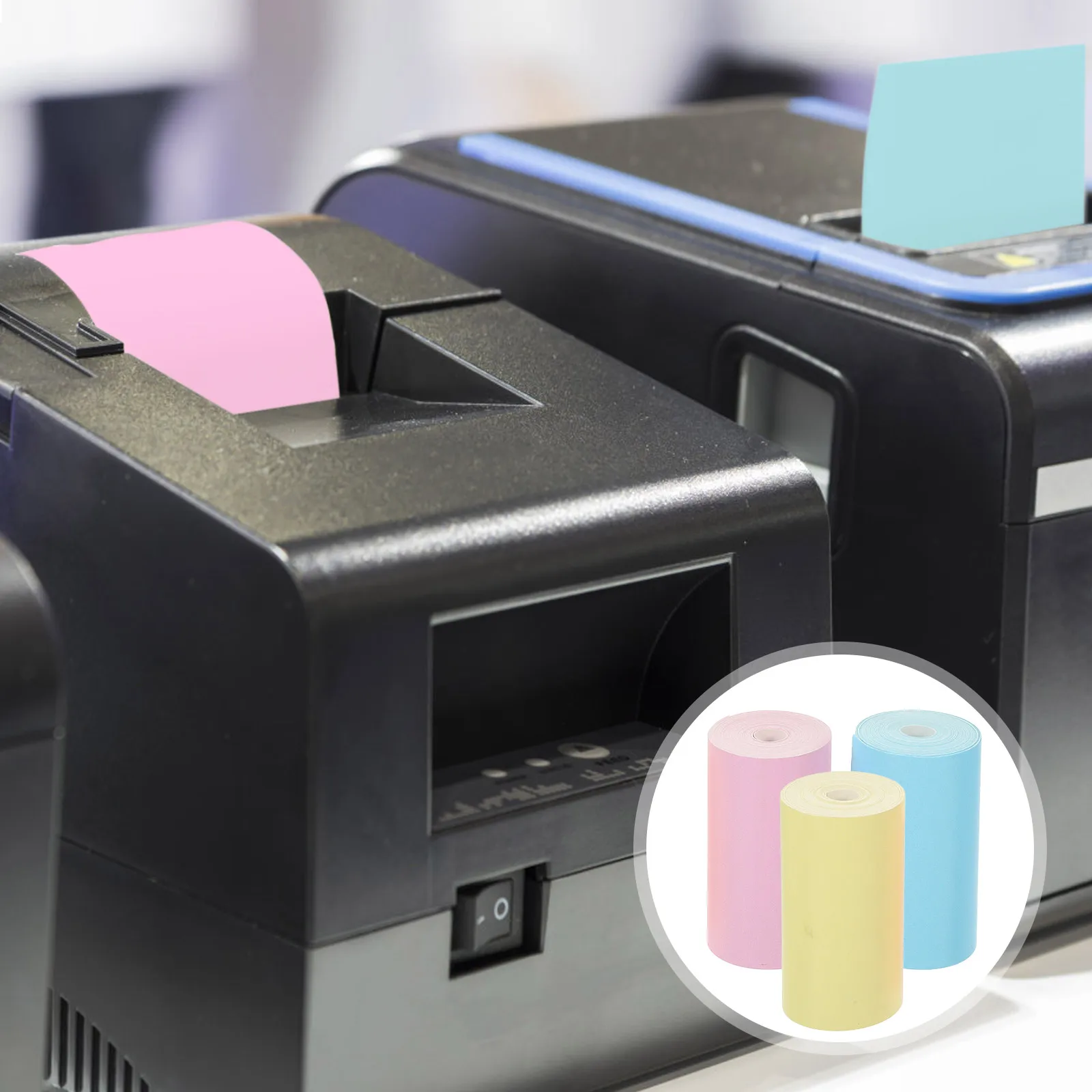 

1pcs Rolls Multi-Use Receipt For Printer Clear Print Multipurpose Thermal Roll Supermarket Till Roll Light Weight Easy